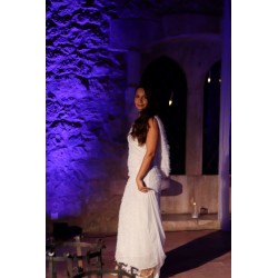 Vestido branco longo