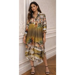 Vestido em estilo mediterrâneo